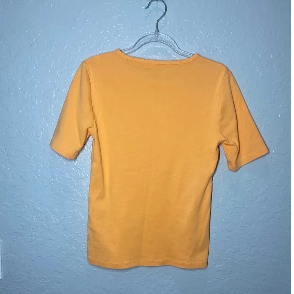 J. CREW perfect fit Short Sleeve Tshirt Melon Sz S